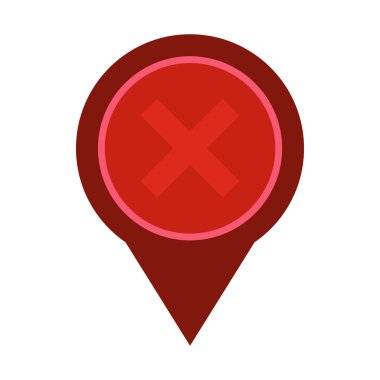 Çapraz kutsal kişilerin resmi düğme, stil düz