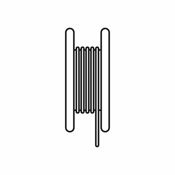 Kabel elektryczny ikona, styl konturu — Wektor stockowy