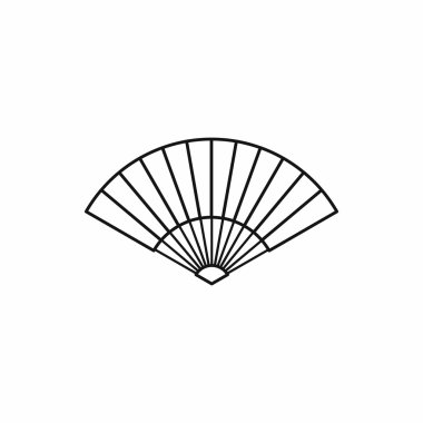 Japon fan simge, anahat stili
