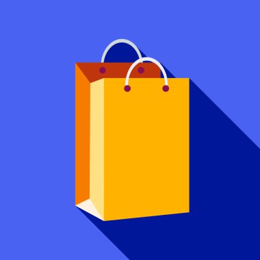 Kolları simgesi, düz stil çanta