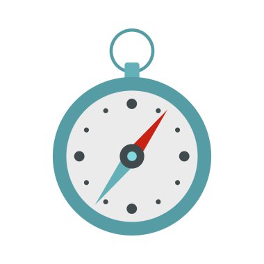 Pusula simgesini, düz stil