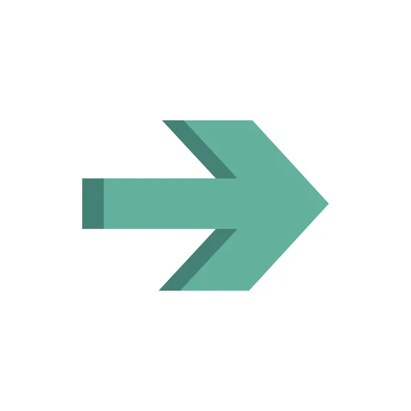 Arrow icon, flat style — Stock Vector