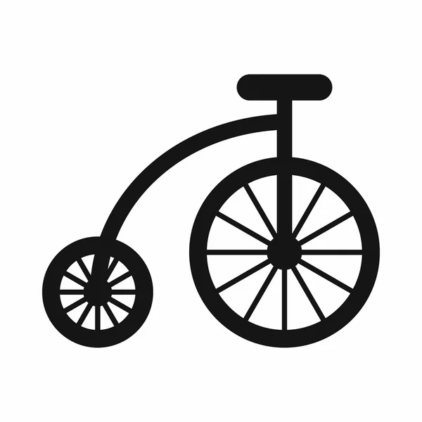 Ikon sepeda anak-anak, gaya sederhana - Stok Vektor