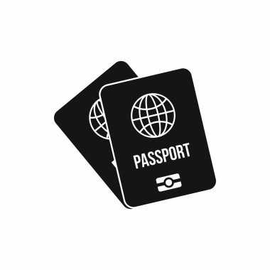 Harita simgesi, basit tarzı ile Pasaportlar