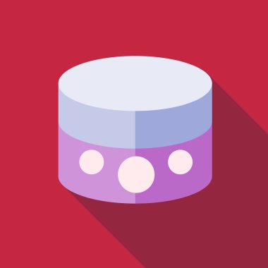 Krem simgesi, düz stil ambalaj