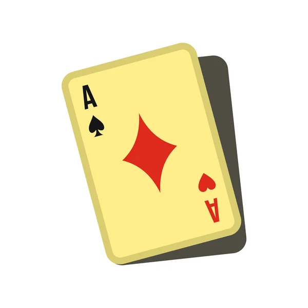 Playing card icon, flat style — Stock Vector