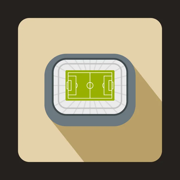 Grande icône du stade de football, style plat — Image vectorielle