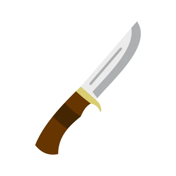 Icono de cuchillo, estilo plano — Vector de stock