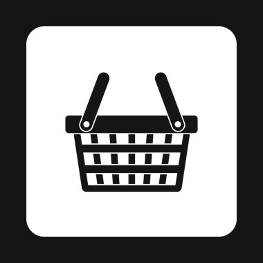 Alışveriş sepeti simgesini, basit tarzı