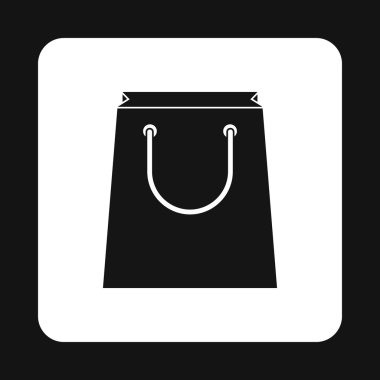 Kağıt çanta simgesi basit tarzı
