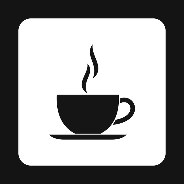 Una taza de bebida caliente. estilo simple — Vector de stock