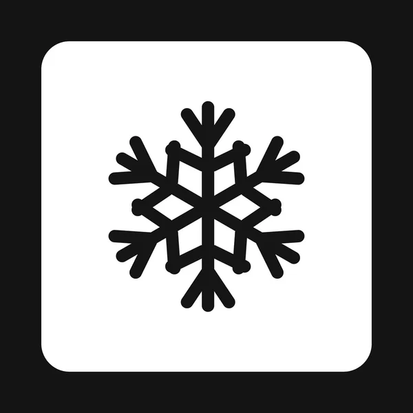 Icono de copo de nieve en estilo simple — Archivo Imágenes Vectoriales