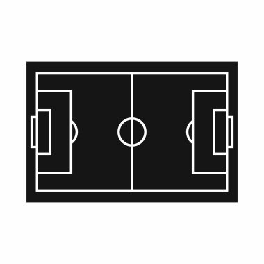 Futbol alan simgesi basit tarzı