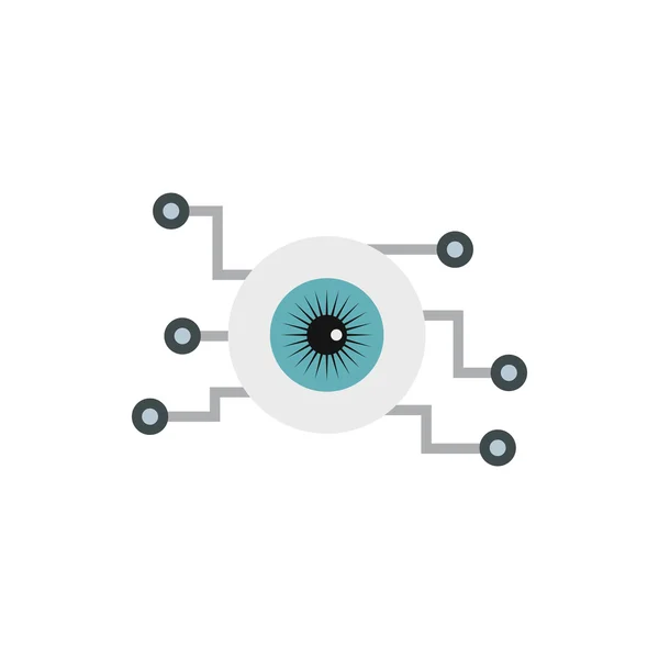 网络的眼睛图标，平面样式 — 图库矢量图片