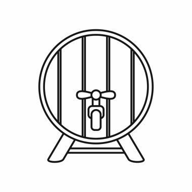 Bira varil simgesi, anahat stili