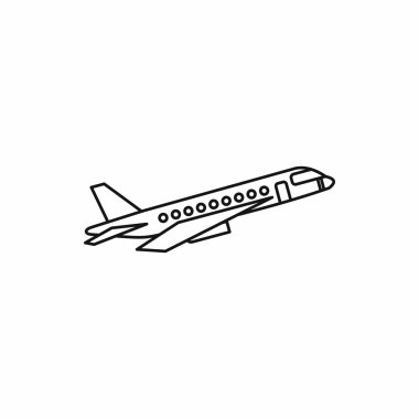 Yolcu uçağı simgesi, anahat stili