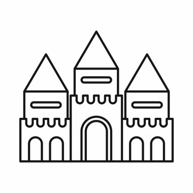 Masal kalesi simgesi, anahat stili