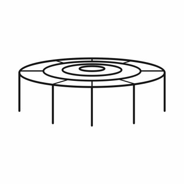 Simge, anahat tarzı atlama trambolin