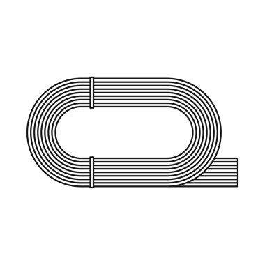 Atletizm Stadyumu simgesi, anahat stili