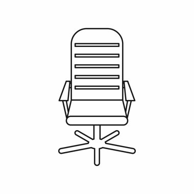 Ofis sandalyesi simgesi, taslak biçimi