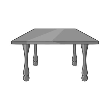 Tablo simgesi, siyah tek renkli stil