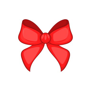 Kırmızı yay simgesi, karikatür tarzı