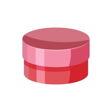 Yuvarlak karton kutu simgesi, karikatür tarzı