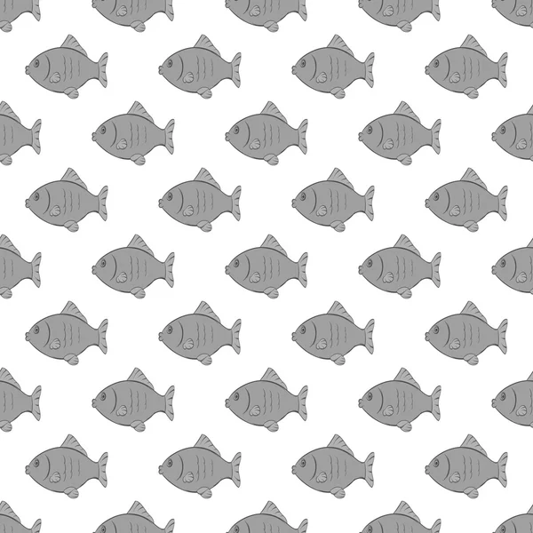 鱼类无缝图案 — 图库矢量图片