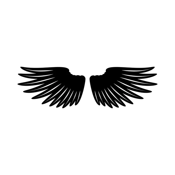 Pair of wings icon, simple style — Stock Vector