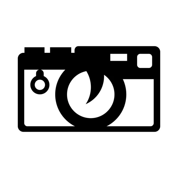 Foto-Kamera-Ikone, einfacher Stil — Stockvektor