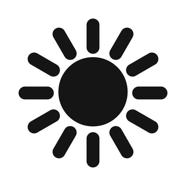 Icono del sol, estilo simple — Vector de stock