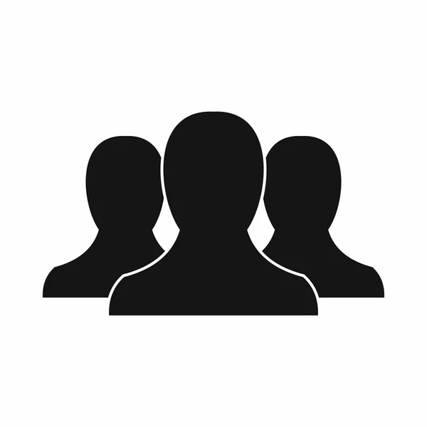 Grupo de pessoas ícone, estilo simples —  Vetores de Stock