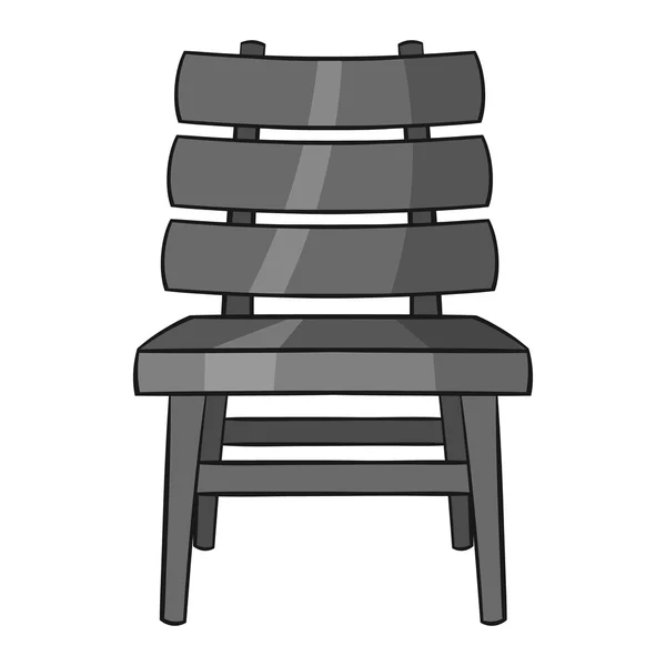 Ícone da cadeira, estilo monocromático preto — Vetor de Stock