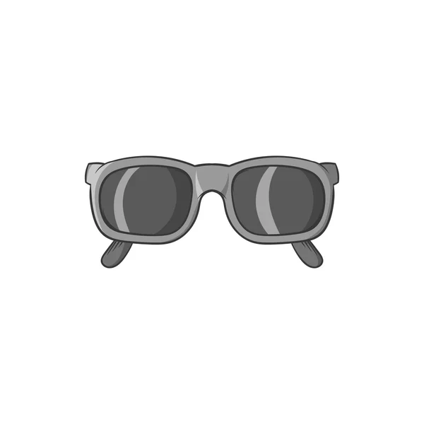 Icono de gafas, negro estilo monocromo — Vector de stock