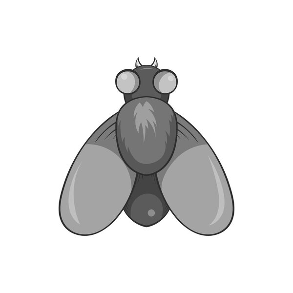 Fly icon, black monochrome style