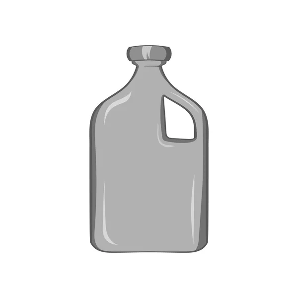 Förpackning för motorolja ikon, svartvit stil — Stock vektor