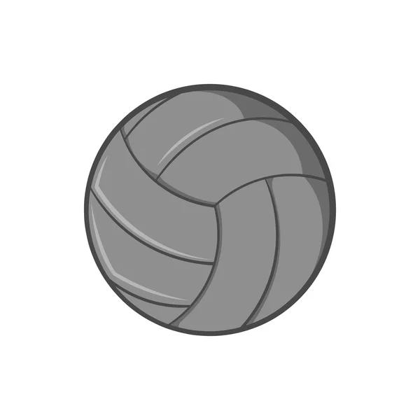 Volleyball-Ikone, schwarzer monochromer Stil — Stockvektor