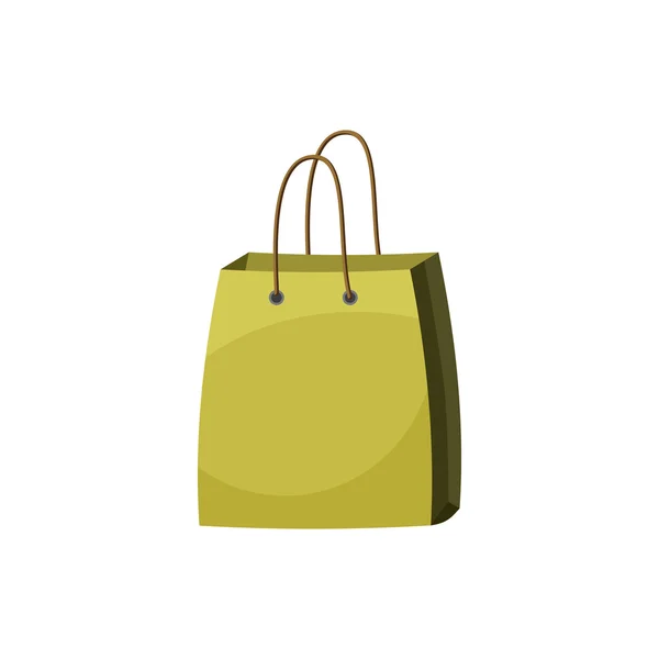 Shopping bag icona, stile cartone animato — Vettoriale Stock