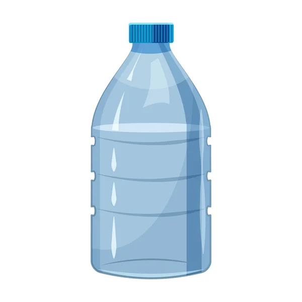 Gran botella de agua icono, estilo de dibujos animados — Vector de stock