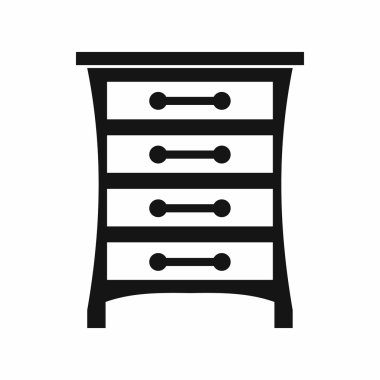 Çekmeceli simgesi, basit tarzı