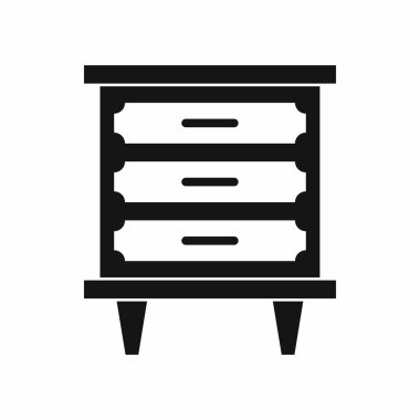 Komodinin simgesi, basit tarzı