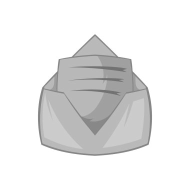 Yeni harf simgesi, siyah tek renkli stil