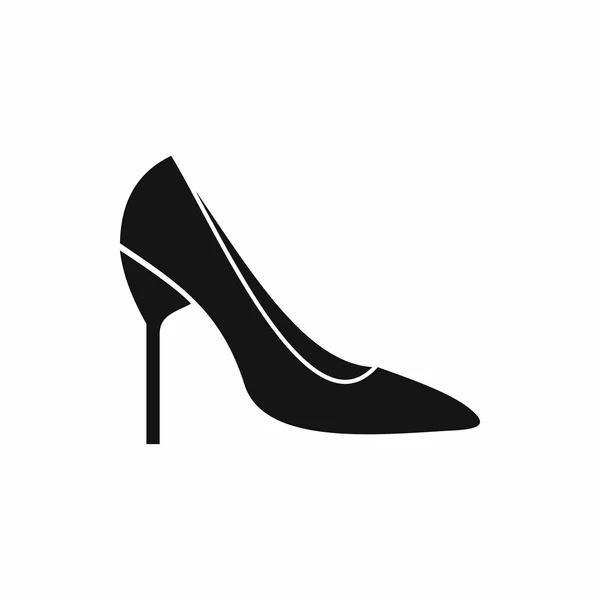 花嫁の靴アイコン、シンプルなスタイル — ストックベクタ