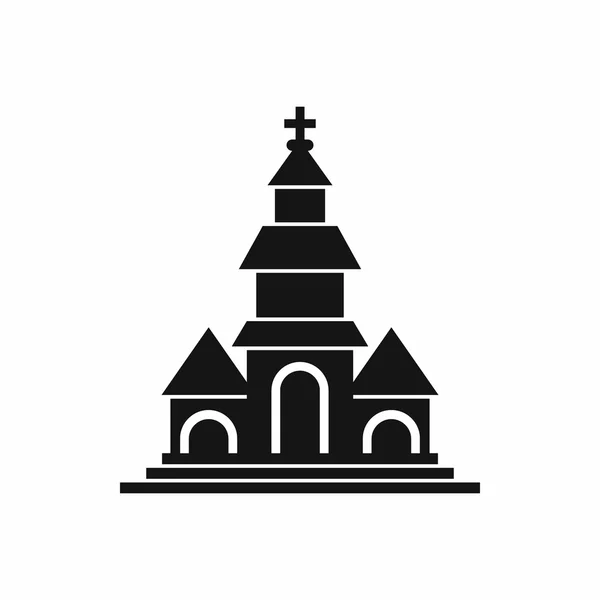 Icono de la iglesia, estilo simple — Vector de stock