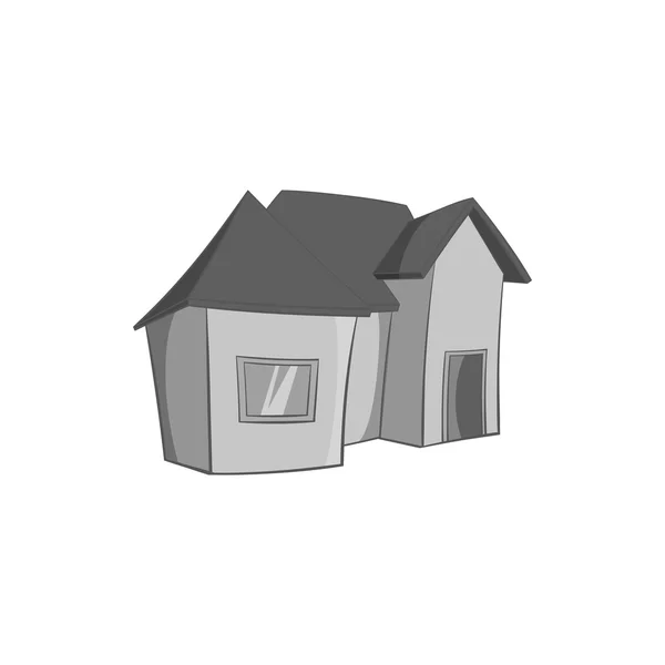 Icono de casa residencial de una planta — Vector de stock