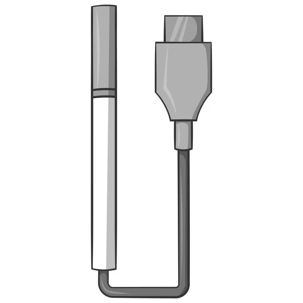 Icono electrónico de carga de cigarrillos — Vector de stock