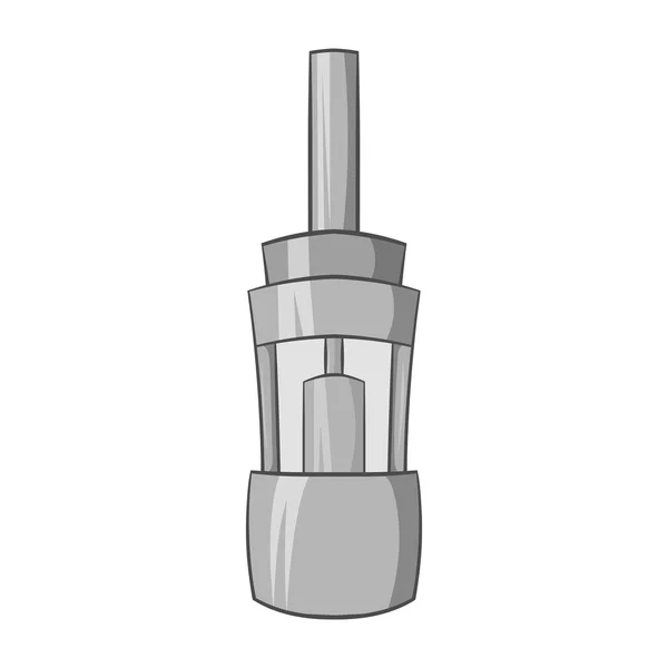 Clearomizer für Zigarettensymbol, monochrom — Stockvektor