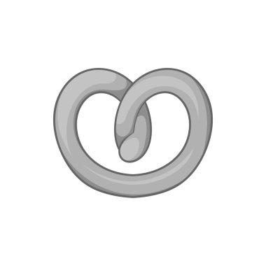 Simit simgesi, siyah monokrom tarzı