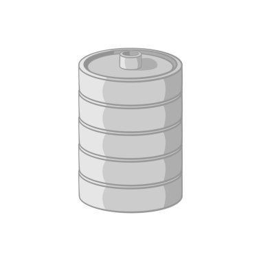 Bira simgesi için alüminyum varil, tek renkli tarzı