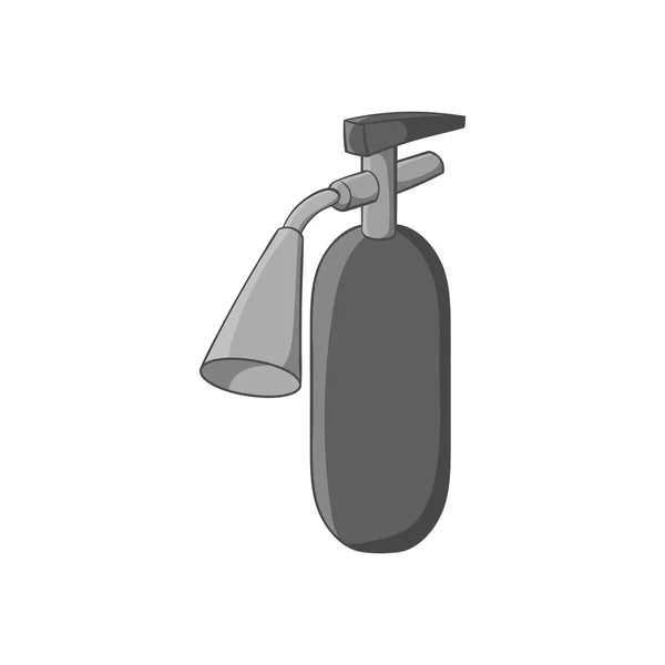 Fire extinguisher icon, black monochrome style — Stock Vector